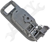 APDTY 92921 Interior Door Handle - Rear Left - Chrome Lever+Black housing (Ebony