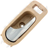 APDTY 92925 Interior Door Handle - Rear Left - Chrome Lever+Beige Housing (Neutr