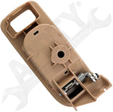 APDTY 92925 Interior Door Handle - Rear Left - Chrome Lever+Beige Housing (Neutr