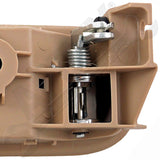APDTY 92925 Interior Door Handle - Rear Left - Chrome Lever+Beige Housing (Neutr