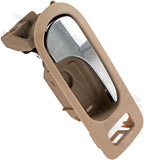 APDTY 92926 Interior Door Handle - Rear Right - Chrome Lever+Beige Housing (Neut