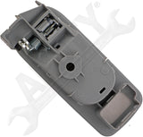 APDTY 92927 Interior Door Handle - Rear Left - Chrome Lever+Gray Housing