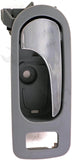 APDTY 92928 Interior Door Handle - Rear Right - Chrome Lever+Gray Housing