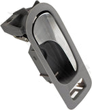 APDTY 92928 Interior Door Handle - Rear Right - Chrome Lever+Gray Housing