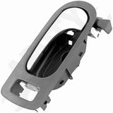 APDTY 92931 Interior Door Handle - Front Left - Chrome Lever+Black housing (Ebon