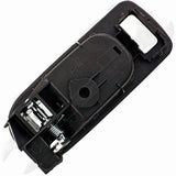 APDTY 92931 Interior Door Handle - Front Left - Chrome Lever+Black housing (Ebon