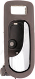 APDTY 92933 Interior Door Handle - Front Left - Chrome Lever+Brown Housing (Coco