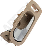 APDTY 92935 Interior Door Handle - Front Left - Chrome Lever+Beige Housing (Neut