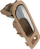 APDTY 92936 Interior Door Handle - Front Right - Chrome Lever+Beige Housing (Neu