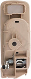 APDTY 92936 Interior Door Handle - Front Right - Chrome Lever+Beige Housing (Neu