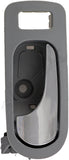 APDTY 92937 Interior Door Handle - Front Left - Chrome Lever+Gray Housing
