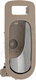 APDTY 92939 Interior Door Handle - Front Left - Chrome Lever+Light Gray (Titaniu