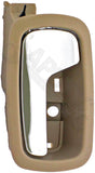 APDTY 92965 Interior Door Handle - Front Left - Chrome Lever+Beige Housing (Neut