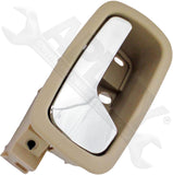 APDTY 92966 Interior Door Handle - Front Right - Chrome Lever+Beige Housing (Neu