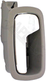APDTY 92967 Interior Door Handle - Front Left - Chrome Lever+Gray Housing