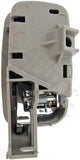 APDTY 92967 Interior Door Handle - Front Left - Chrome Lever+Gray Housing