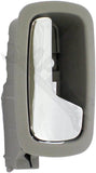 APDTY 92968 Interior Door Handle - Front Right - Chrome Lever+Gray Housing
