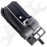 APDTY 92998 Interior Door Handle - Front Right, Rear Right - Texture Black