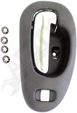 APDTY 93101 Interior Door Handle Textured Black W/o Lock