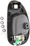 APDTY 93101 Interior Door Handle Textured Black W/o Lock