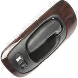 APDTY 93103 Interior Door Handle Chrome Lever, Black Housing