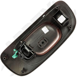 APDTY 93103 Interior Door Handle Chrome Lever, Black Housing