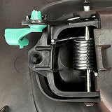 APDTY 93103 Interior Door Handle Chrome Lever, Black Housing