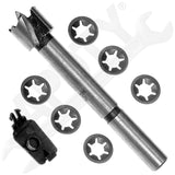 APDTY 93103 Interior Door Handle Chrome Lever, Black Housing