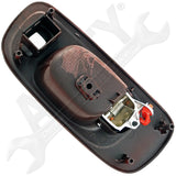 APDTY 93105 Interior Door Handle Black Lever, Woodgrain Housing