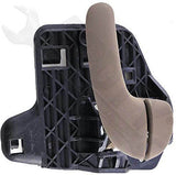 APDTY 93120 Interior Door Handle Front RH, Rear RH Charcoal Gray