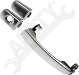 APDTY 93123 Exterior Door Handle Rear LH  Chrome, w/Pearl Coat