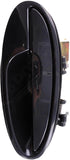 APDTY 93130 Exterior Door Handle Front RH Smooth Black W/O Keyhole