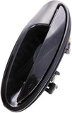 APDTY 93130 Exterior Door Handle Front RH Smooth Black W/O Keyhole