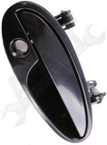 APDTY 93136 Exterior Door Handle Front RH Smooth Black /Keyhole