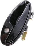 APDTY 93137 Exterior Door Handle Front LH Smooth Black