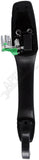 APDTY 93140 Exterior Door Handle Front LH Black Textured No Thatchum Alarm