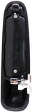APDTY 93143 Exterior Door Handle Front RH, Rear RH Black, Chrome