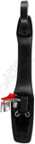 APDTY 93148 Exterior Door Handle Front RH  Black, Textured, w/Keyhole