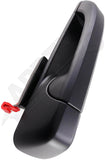 APDTY 93160 Exterior Door Handle Front RH, Rear RH Black, Textured Finish