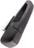 APDTY 93165 Exterior Door Handle Rear LH Black, Smooth Finish