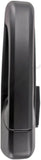 APDTY 93166 Exterior Door Handle Front RH, Rear RH Black, Smooth Finish