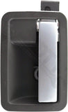 APDTY 93180 Interior Door Handle Silver Lever, Light Gray Housing