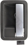 APDTY 93185 Interior Door Handle Silver Lever, Beige Housing