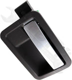 APDTY 93186 Interior Door Handle Silver Lever, Dark Gray Housing