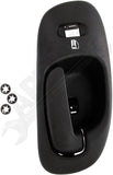 APDTY 93190 Interior Door Handle Textured Black W/o Lock