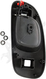 APDTY 93190 Interior Door Handle Textured Black W/o Lock