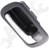 APDTY 93208 Interior Door Handle Rear RH Sedan, Black/Chrome