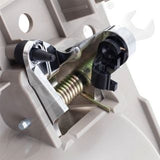 APDTY 93273 Interior Door Handle Kit; Chrome Lever Beige Housing; Front Left