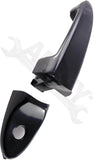 APDTY 93292 Exterior Door Handle Front Left Smooth Black