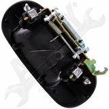 APDTY 93295 Exterior Door Handle Rear RH Chrome Lever, Black Housing